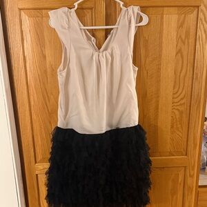 GAP Women's Mini Dress in Black and Cream